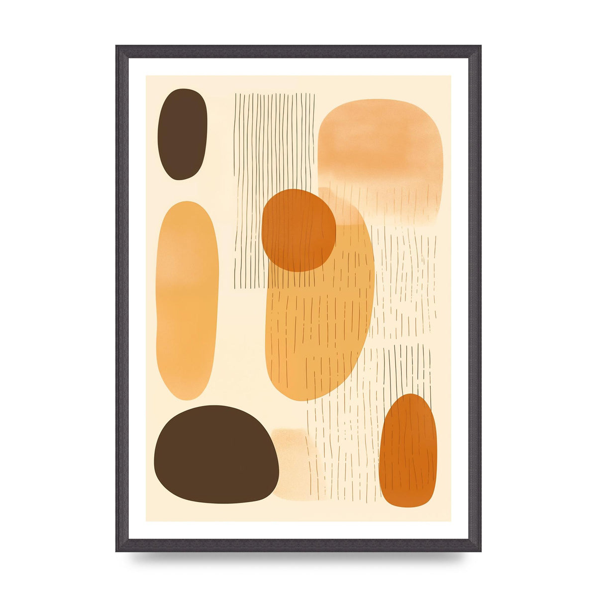 Tranquil Boho Pattern in Beige and Brown