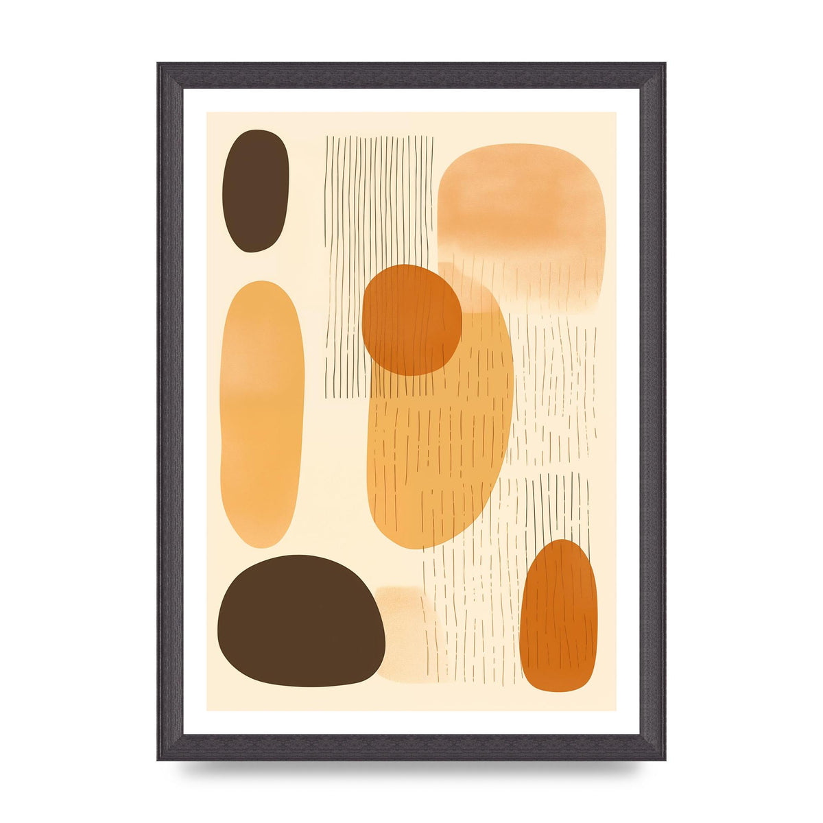 Tranquil Boho Pattern in Beige and Brown