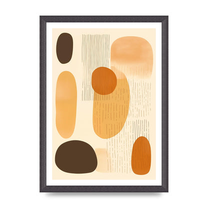 Tranquil Boho Pattern in Beige and Brown