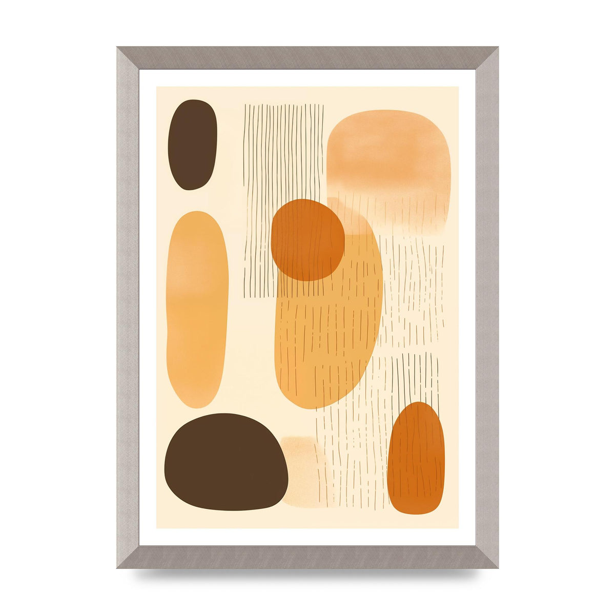 Tranquil Boho Pattern in Beige and Brown