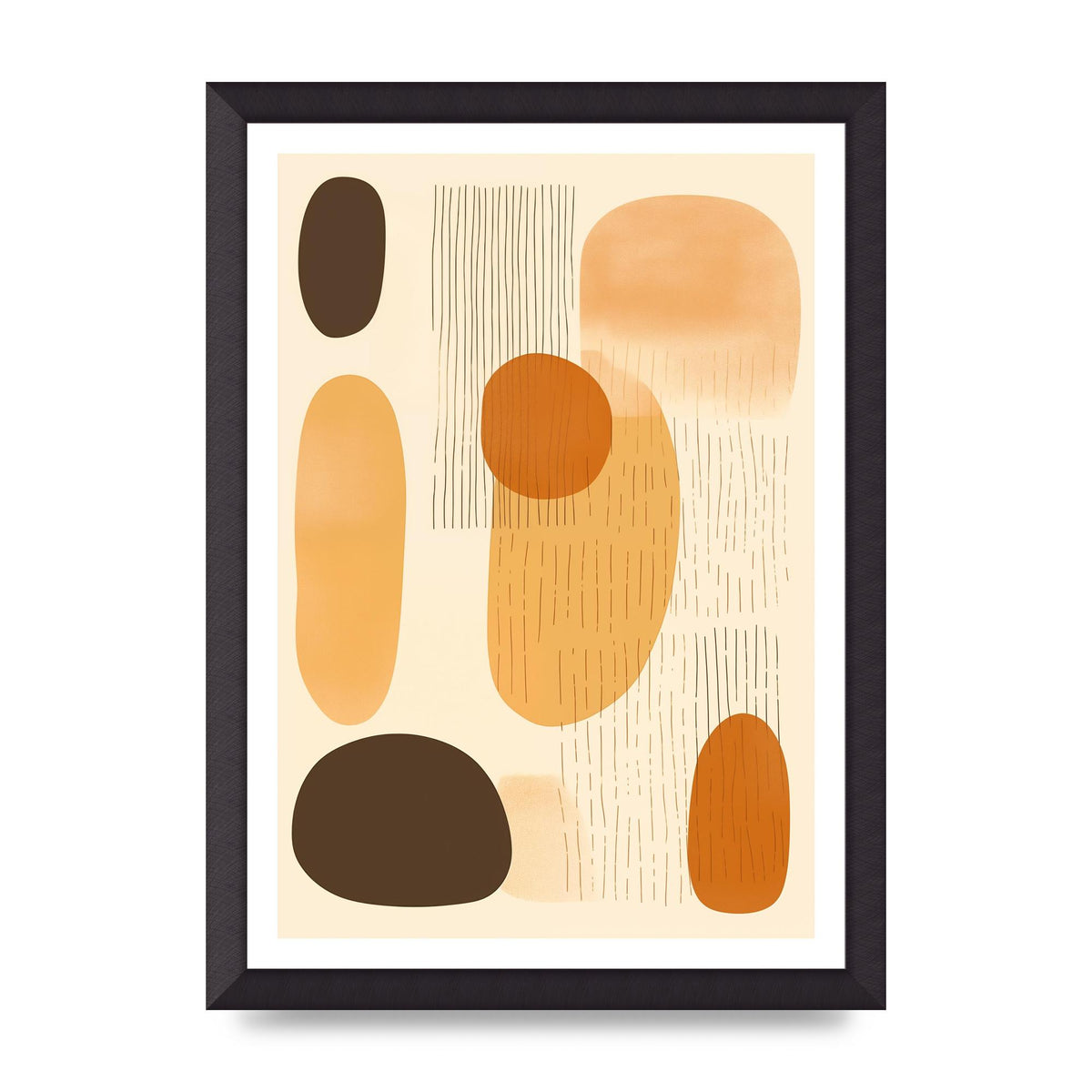 Tranquil Boho Pattern in Beige and Brown