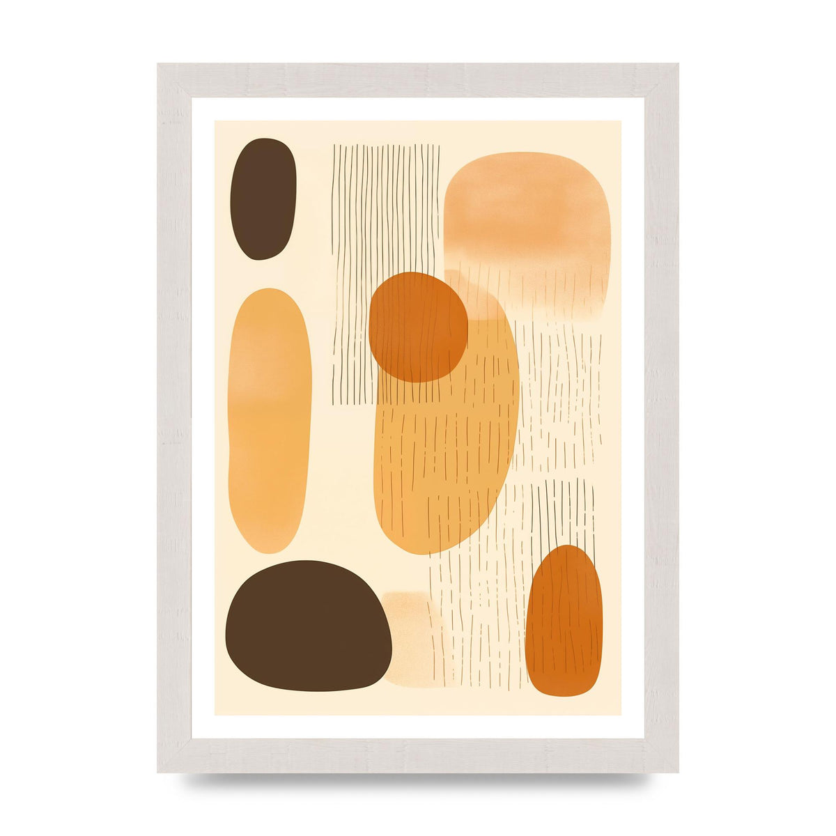 Tranquil Boho Pattern in Beige and Brown