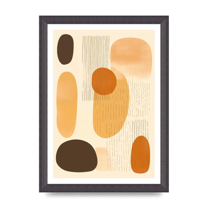 Tranquil Boho Pattern in Beige and Brown