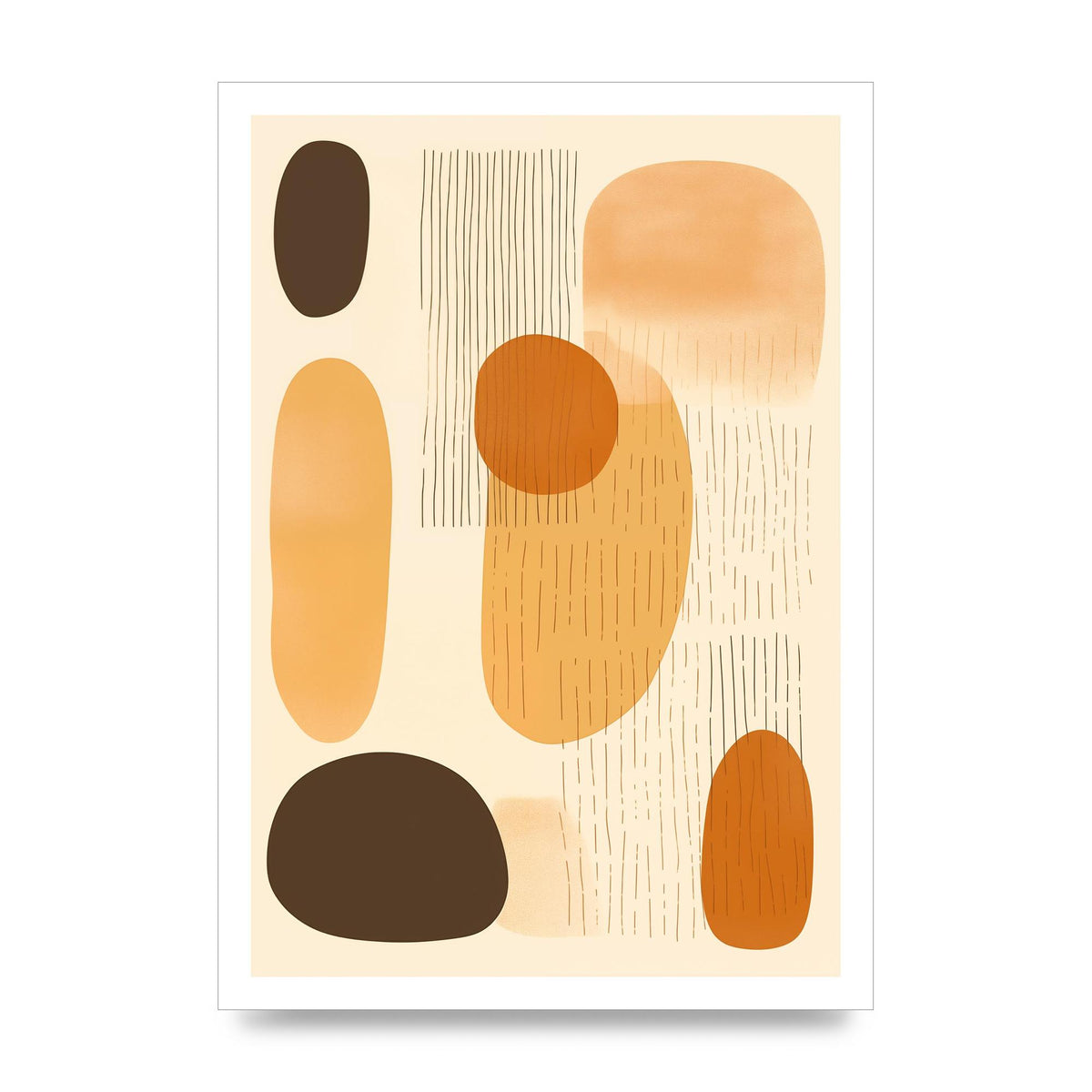 Tranquil Boho Pattern in Beige and Brown