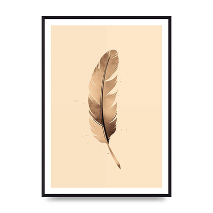 Feathered Tranquility Elegant Line Art