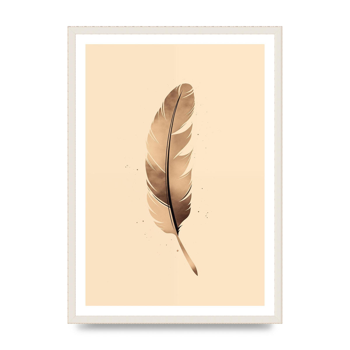Feathered Tranquility Elegant Line Art