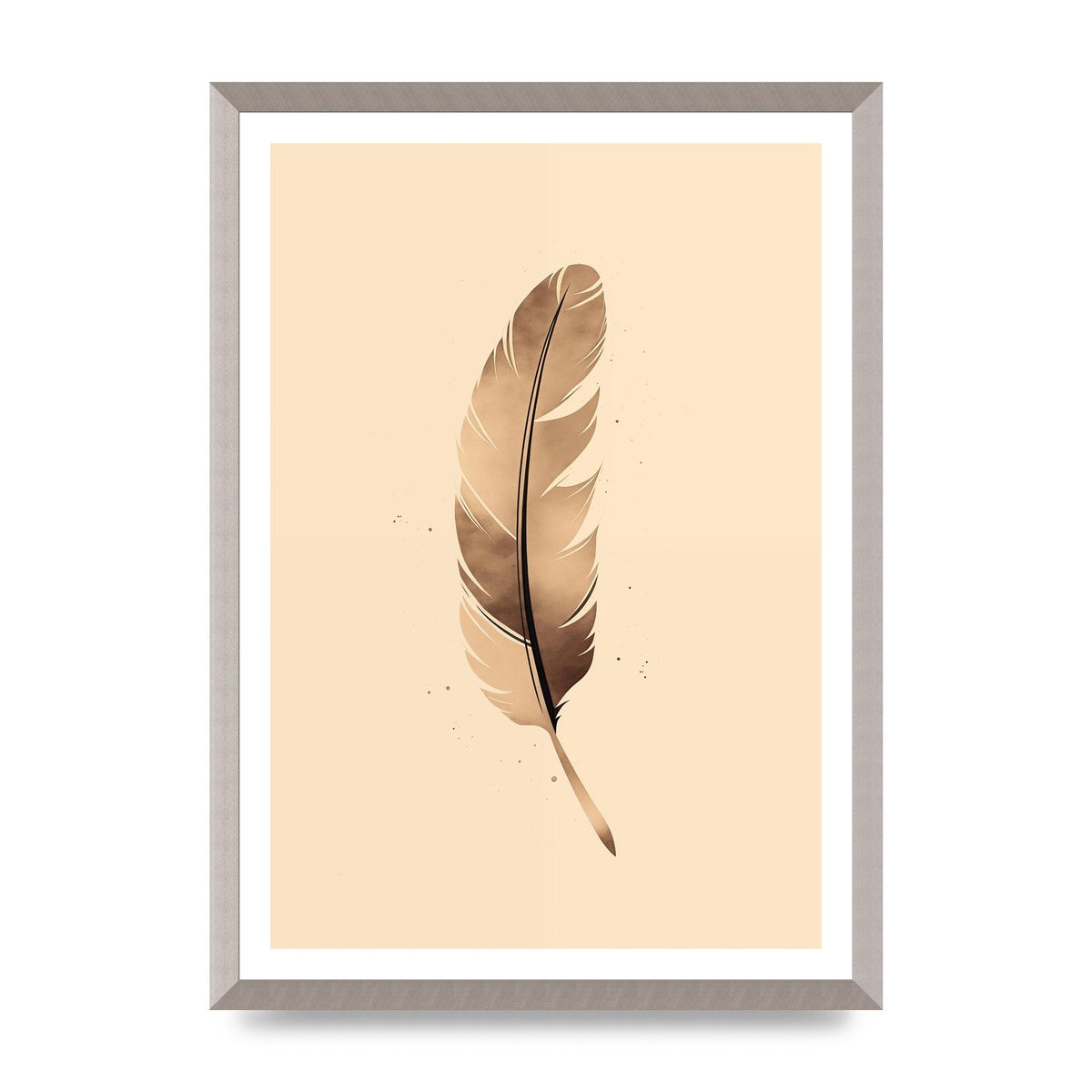 Feathered Tranquility Elegant Line Art