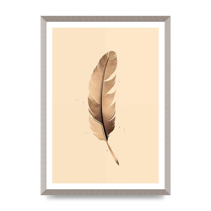 Feathered Tranquility Elegant Line Art