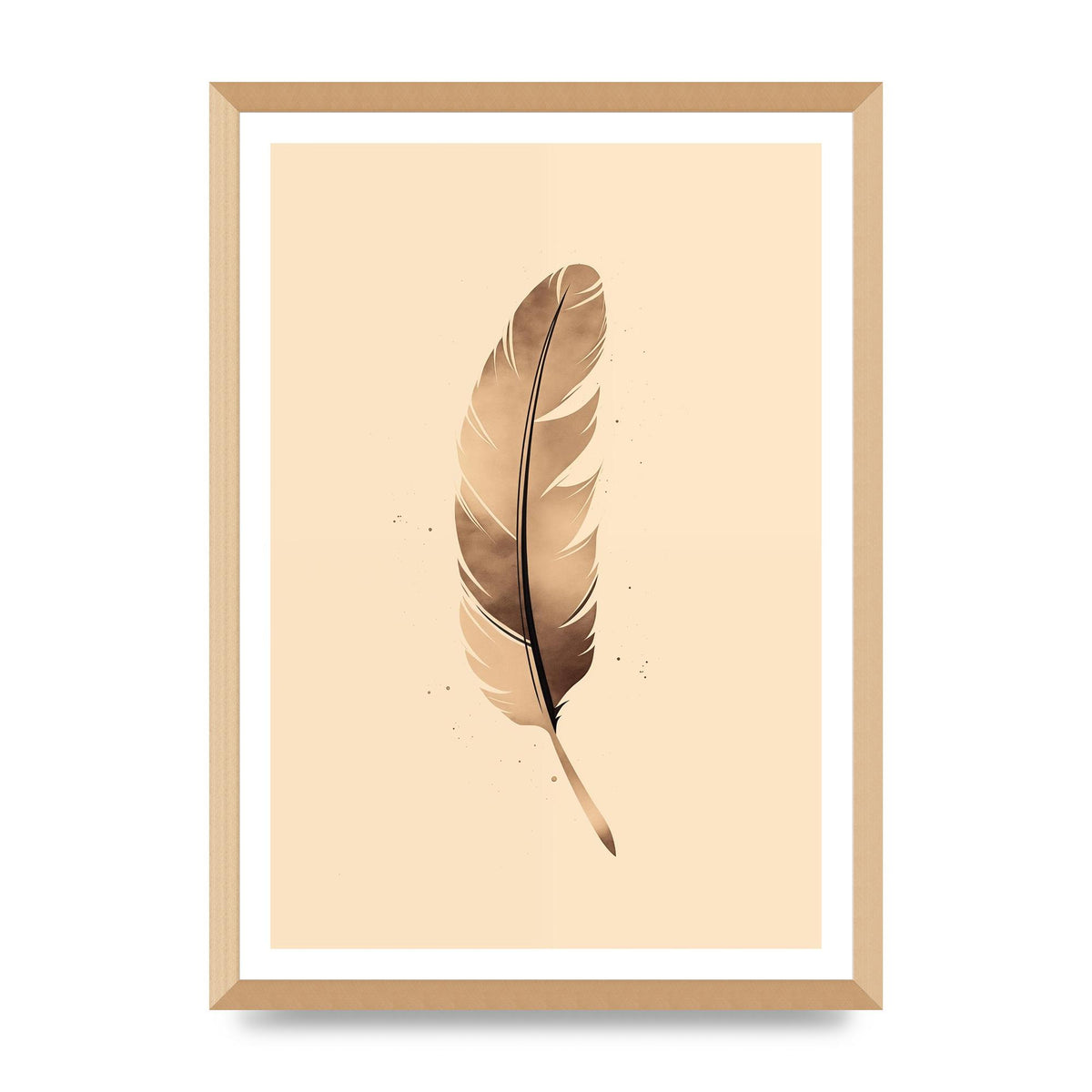 Feathered Tranquility Elegant Line Art