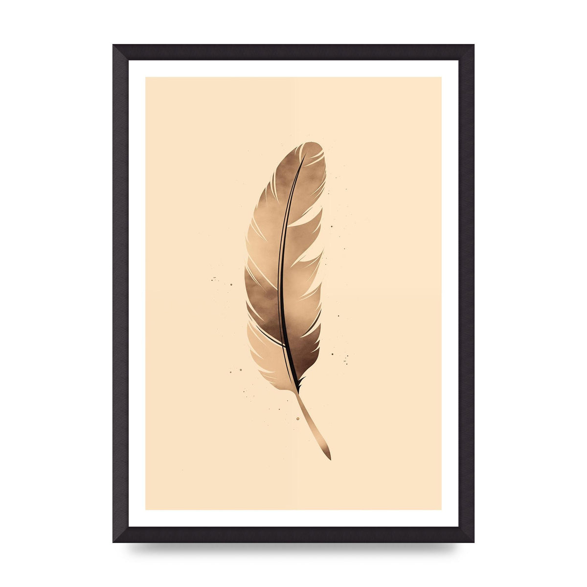 Feathered Tranquility Elegant Line Art