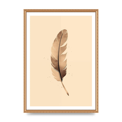 Feathered Tranquility Elegant Line Art
