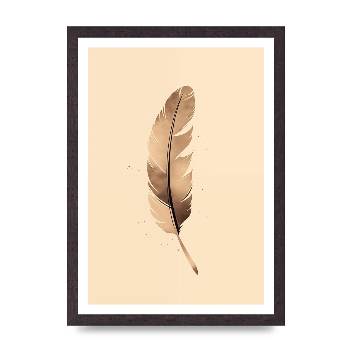 Feathered Tranquility Elegant Line Art