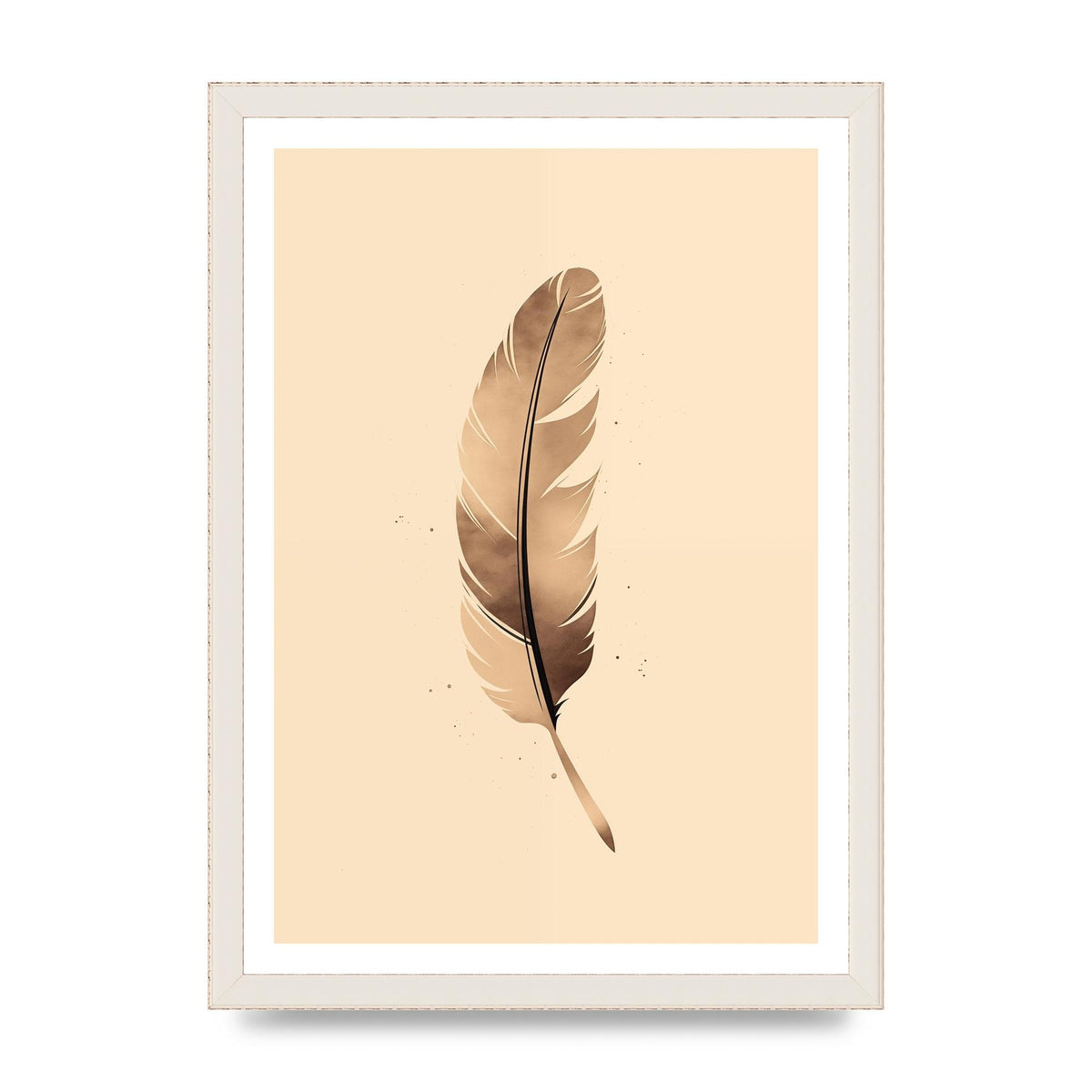 Feathered Tranquility Elegant Line Art