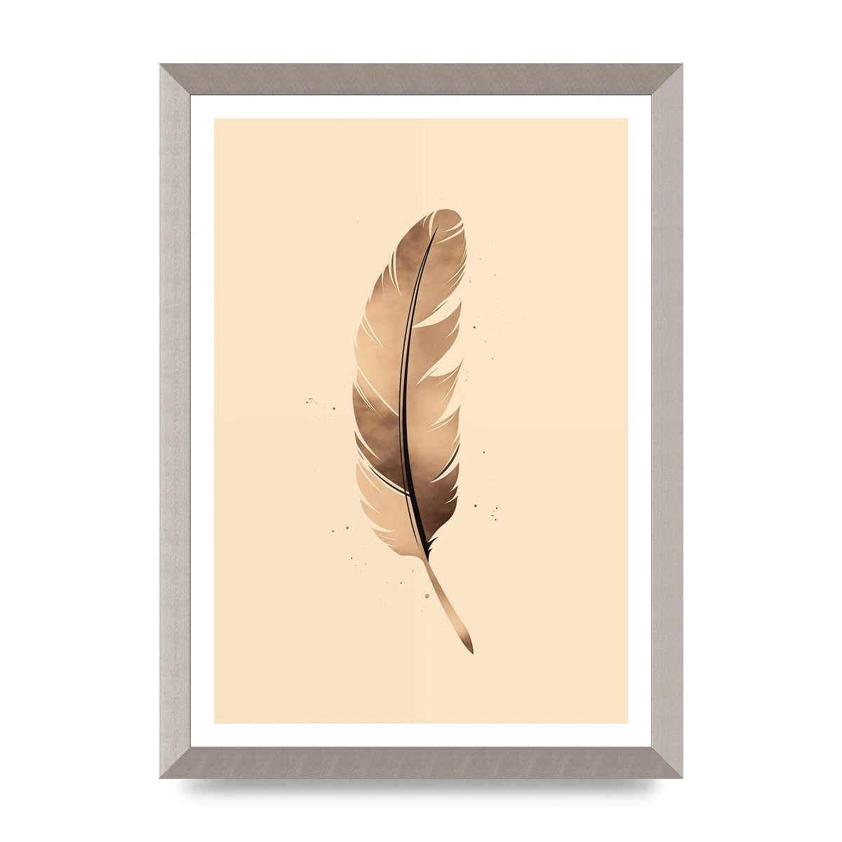 Feathered Tranquility Elegant Line Art