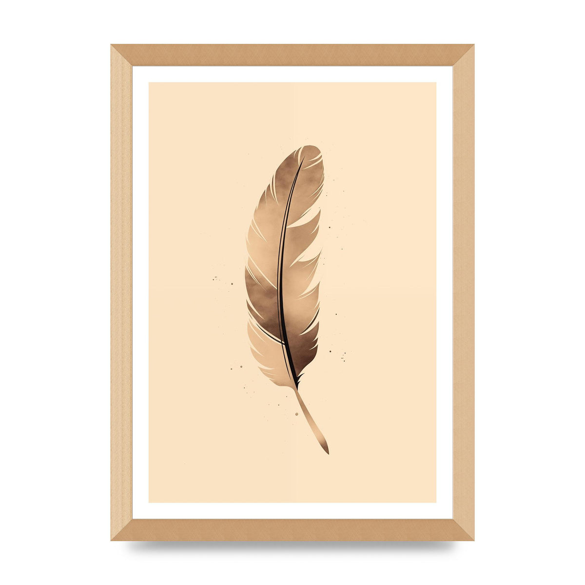 Feathered Tranquility Elegant Line Art