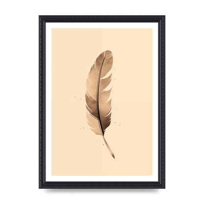 Feathered Tranquility Elegant Line Art