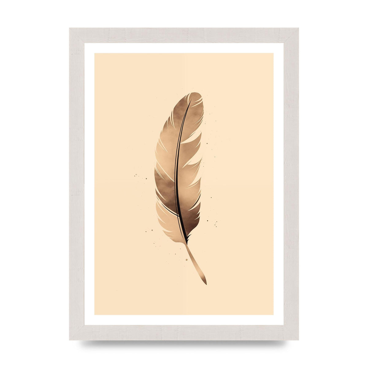 Feathered Tranquility Elegant Line Art