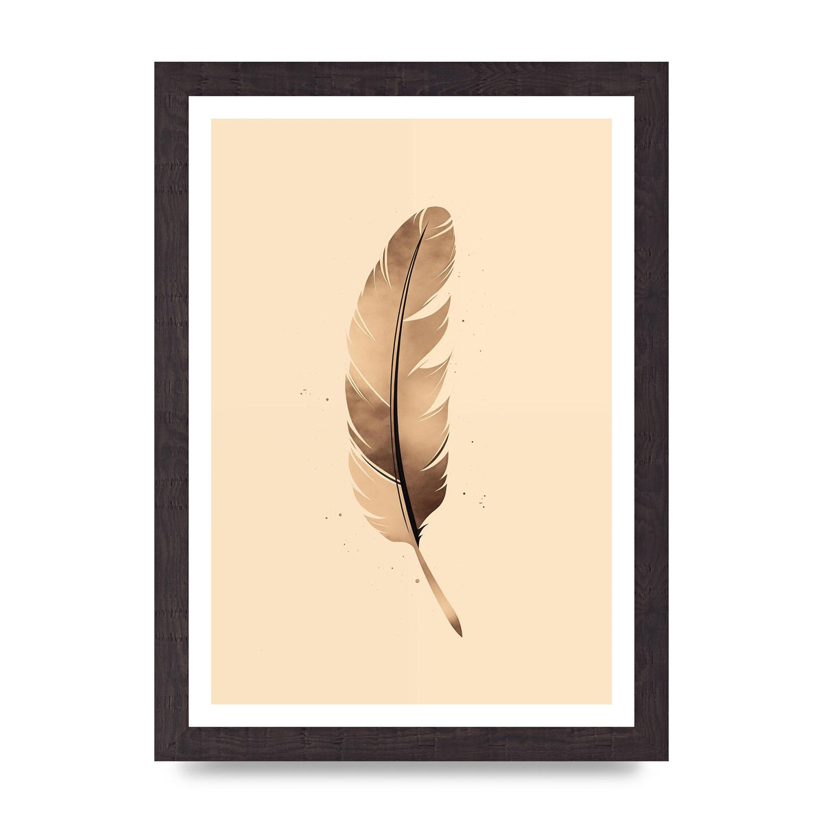 Feathered Tranquility Elegant Line Art