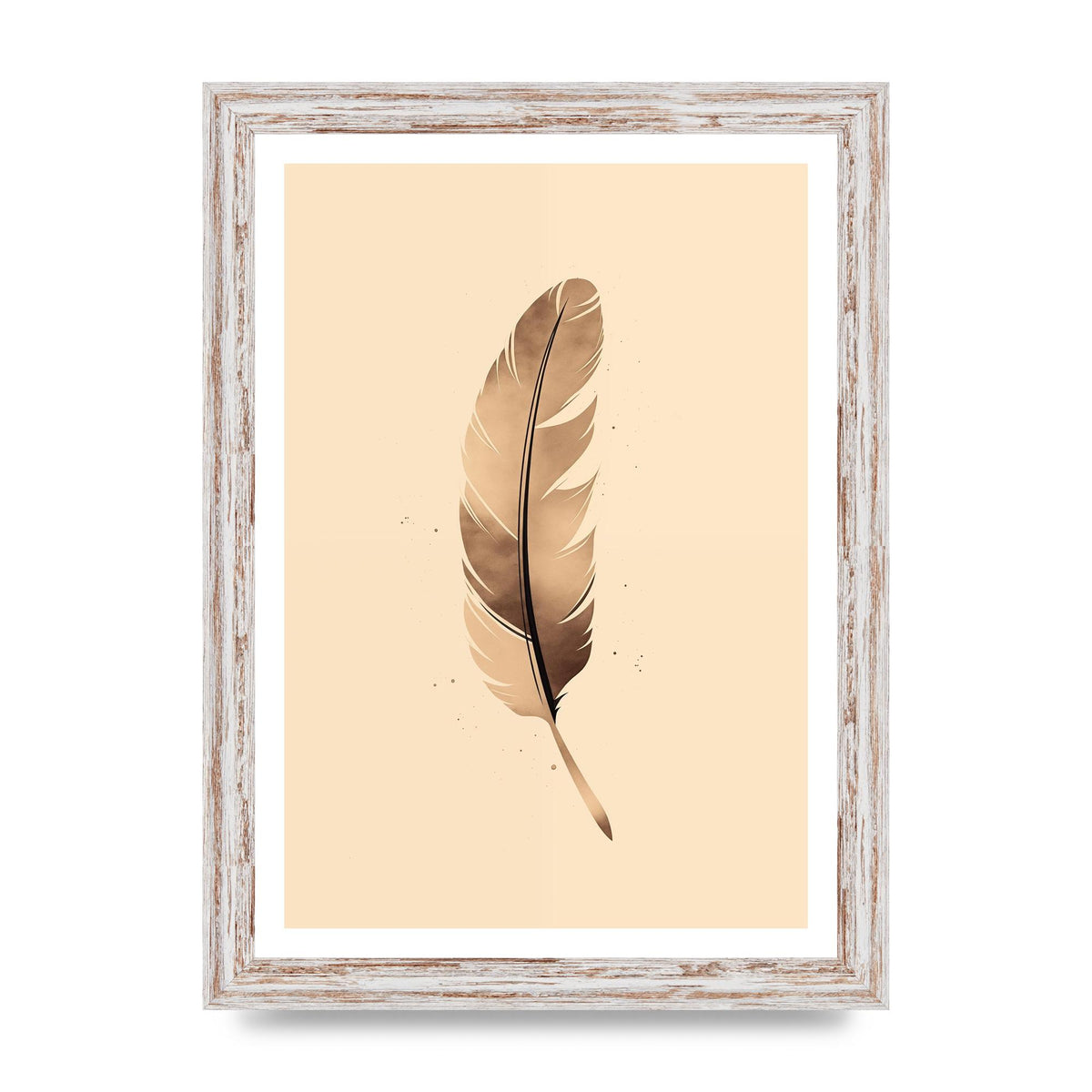 Feathered Tranquility Elegant Line Art