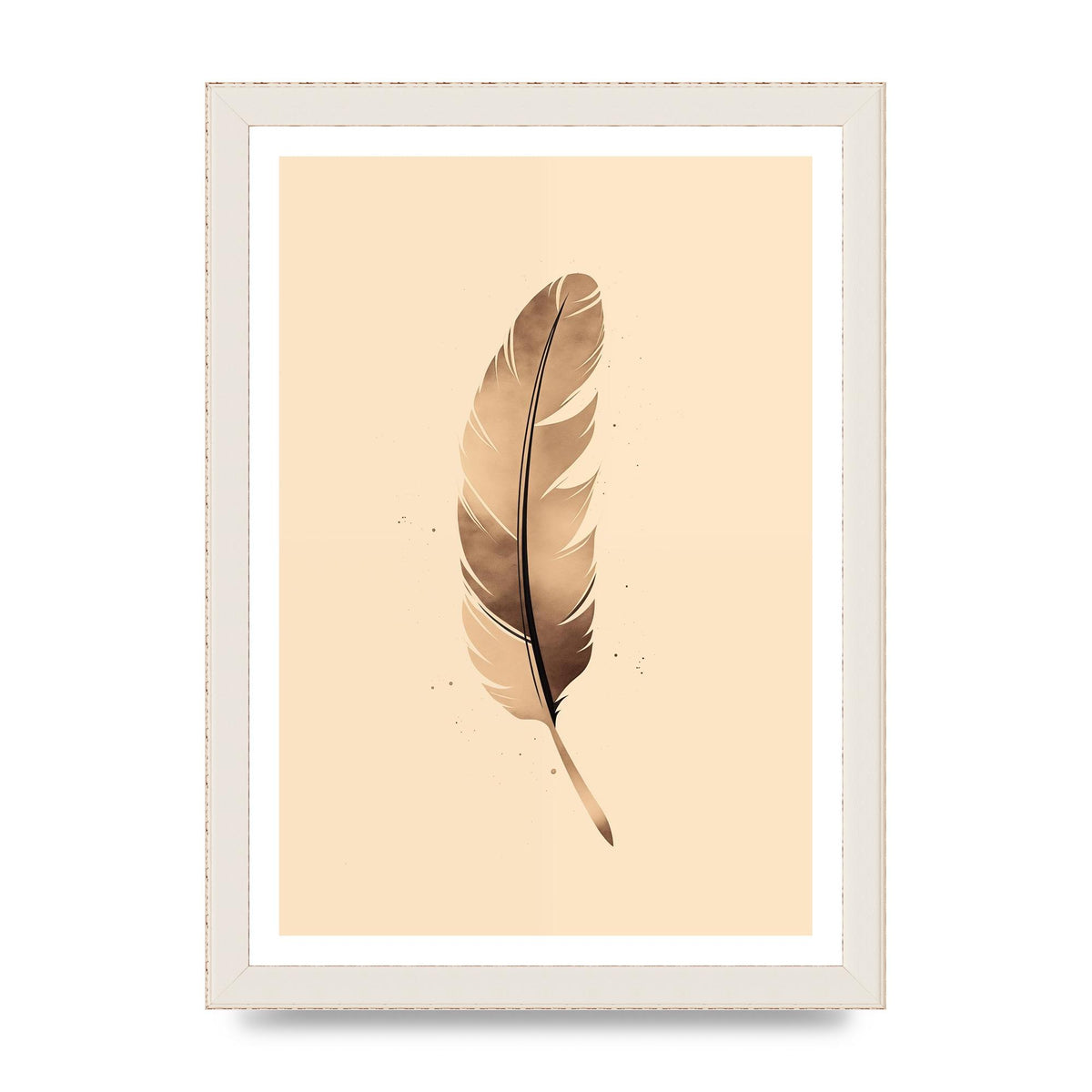 Feathered Tranquility Elegant Line Art