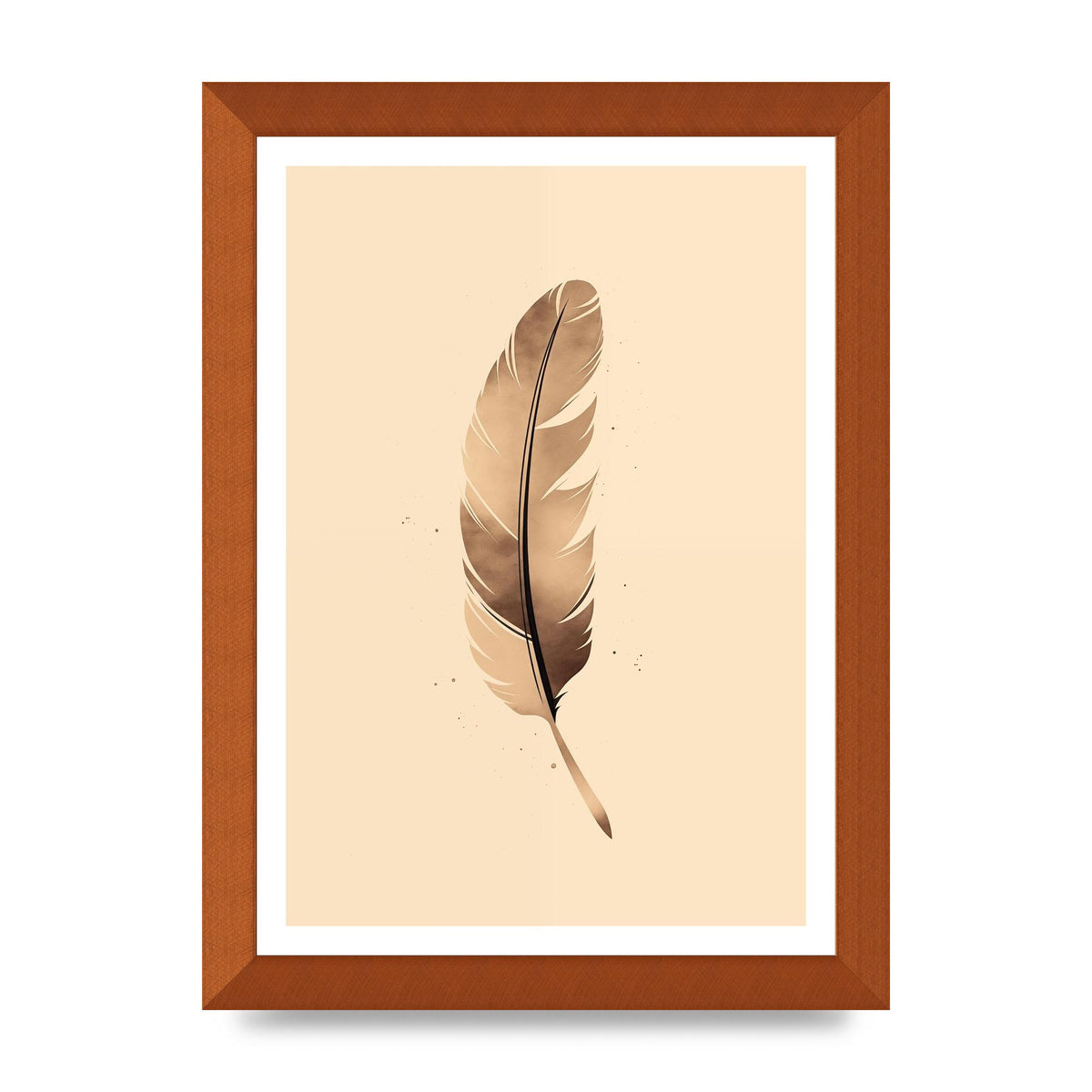 Feathered Tranquility Elegant Line Art