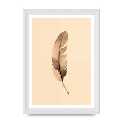 Feathered Tranquility Elegant Line Art