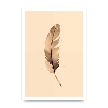 Feathered Tranquility Elegant Line Art