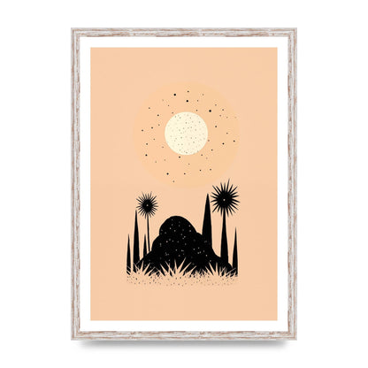 Celestial Boho Contrast Moon and Sun Shapes
