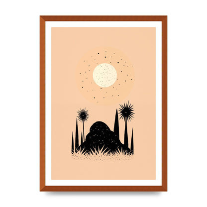 Celestial Boho Contrast Moon and Sun Shapes