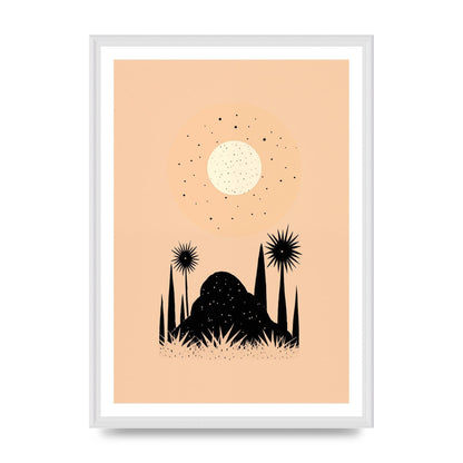 Celestial Boho Contrast Moon and Sun Shapes