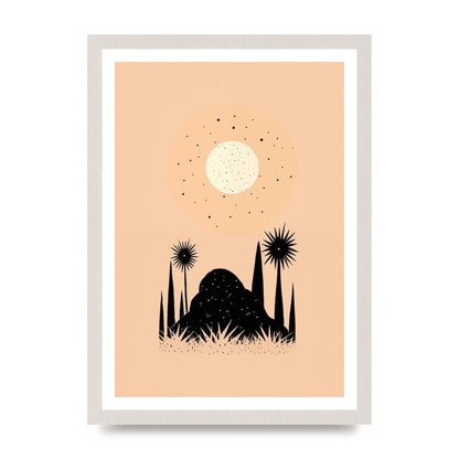 Celestial Boho Contrast Moon and Sun Shapes