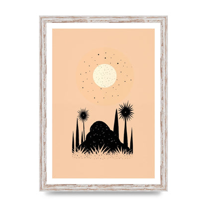 Celestial Boho Contrast Moon and Sun Shapes