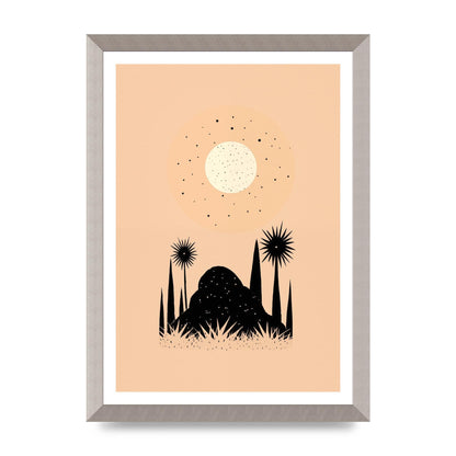 Celestial Boho Contrast Moon and Sun Shapes