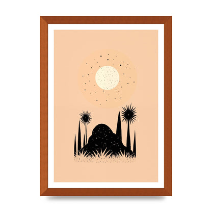 Celestial Boho Contrast Moon and Sun Shapes