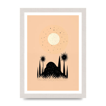 Celestial Boho Contrast Moon and Sun Shapes