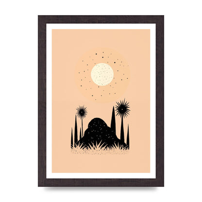 Celestial Boho Contrast Moon and Sun Shapes