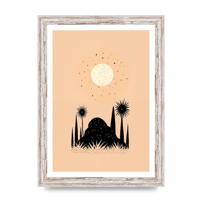 Celestial Boho Contrast Moon and Sun Shapes