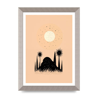 Celestial Boho Contrast Moon and Sun Shapes