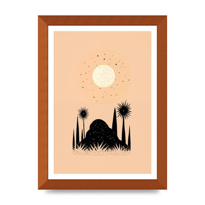 Celestial Boho Contrast Moon and Sun Shapes