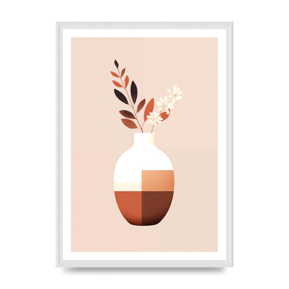 Boho Vase Simplicity Clean Riso Print