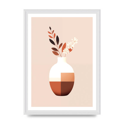Boho Vase Simplicity Clean Riso Print