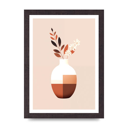 Boho Vase Simplicity Clean Riso Print