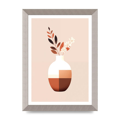 Boho Vase Simplicity Clean Riso Print