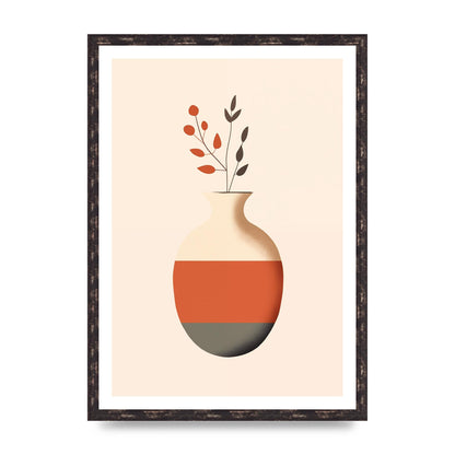Refined Boho Vase in Earthy Tones