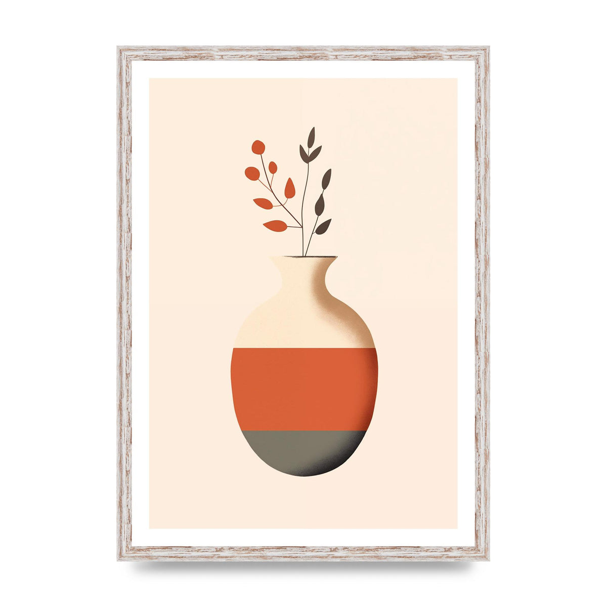 Refined Boho Vase in Earthy Tones
