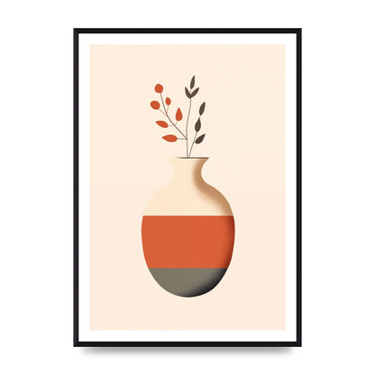 Refined Boho Vase in Earthy Tones