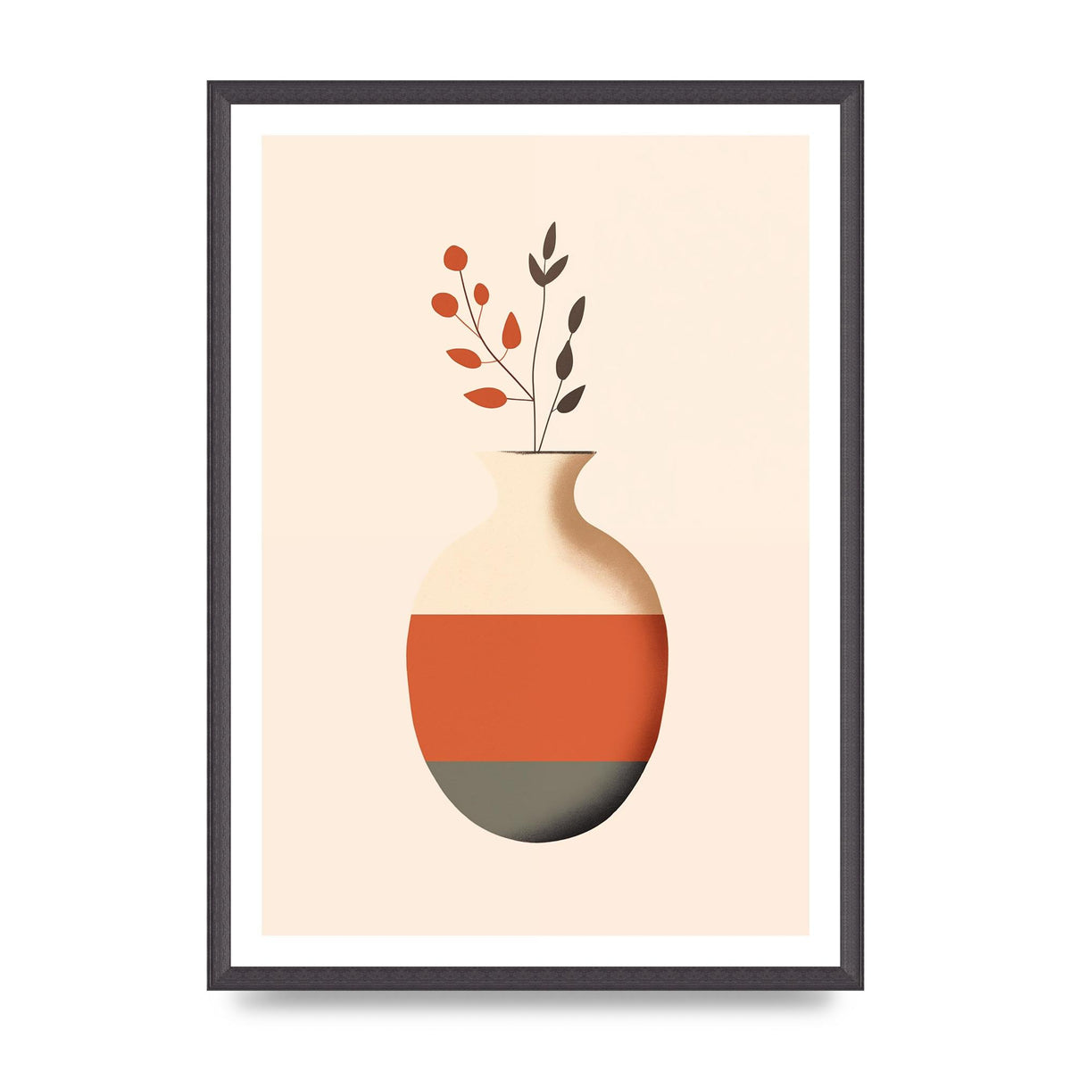 Refined Boho Vase in Earthy Tones