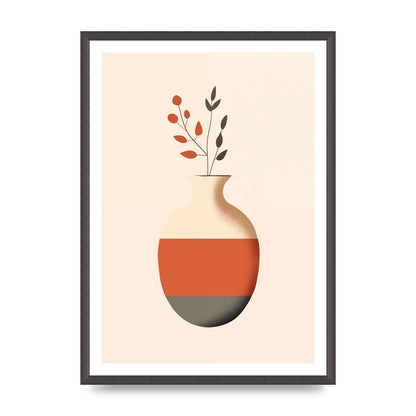 Refined Boho Vase in Earthy Tones