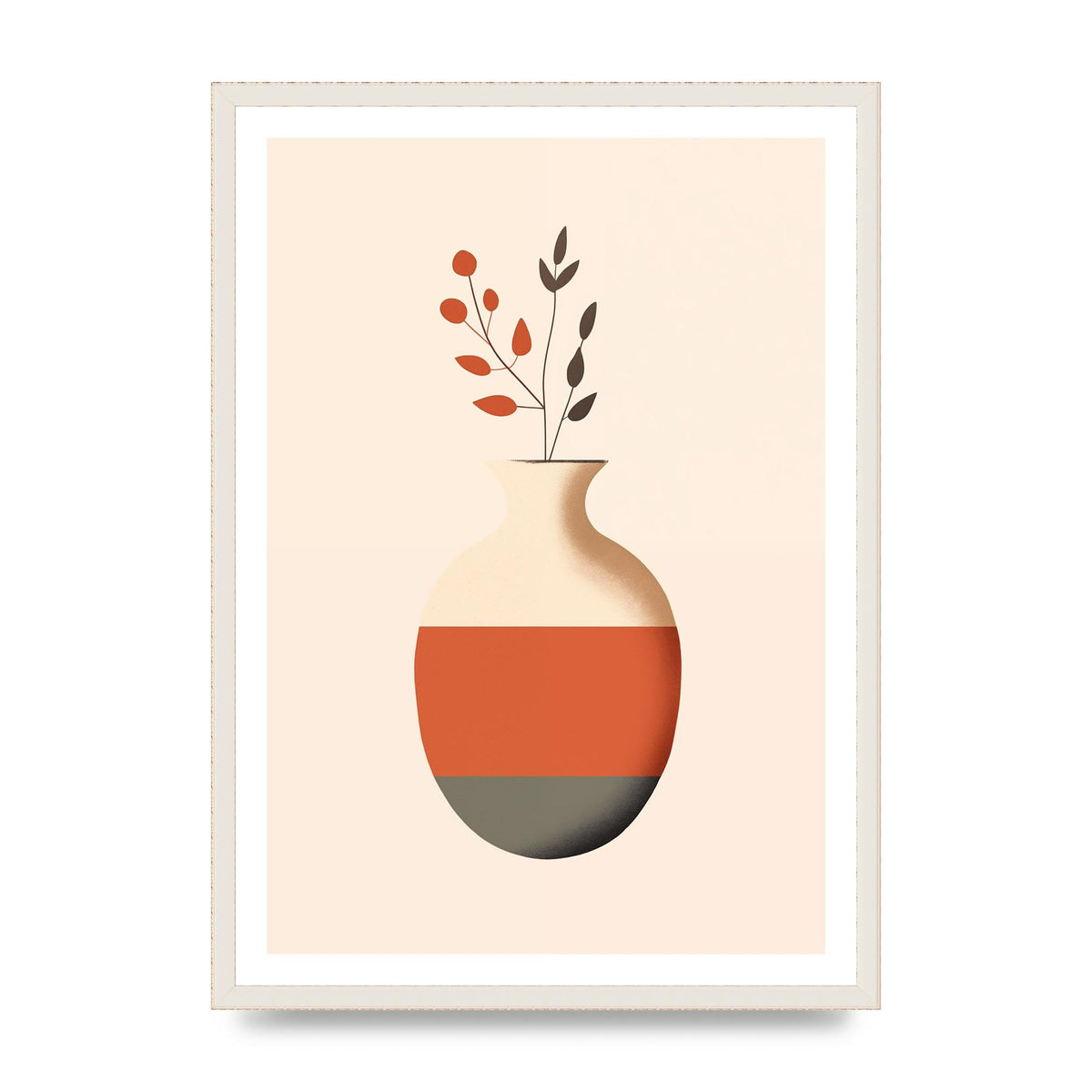Refined Boho Vase in Earthy Tones