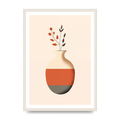 Refined Boho Vase in Earthy Tones